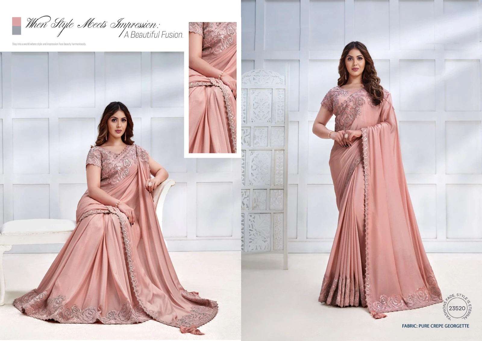 Mahotsav Mohmanthan 23500 Series Majestica Fancy Wholesale Designer Sarees Catalog — Wholesale Sarees, MPA wholesale from Surat - Gallery Image 2